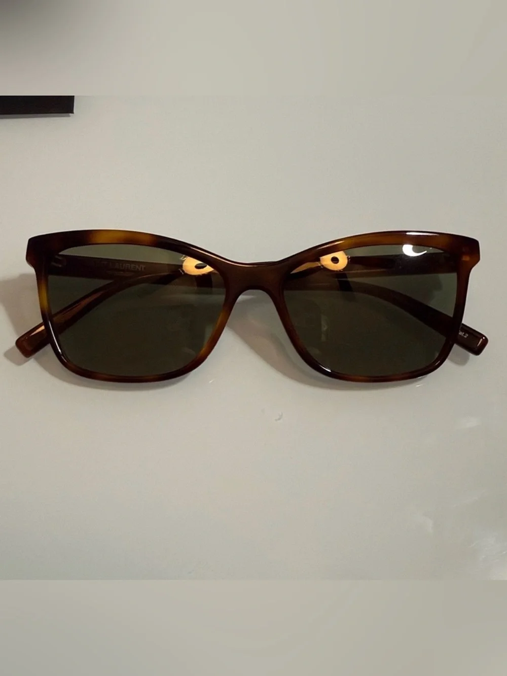 Saint Laurent Tortoiseshell Sunglasses NWT - Picture 2 of 7
